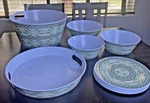 Temp-tations 13 Piece Melamine Entertaining Set Old World Complete Temptations. Fixed Price $55.95.