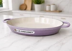 Le Creuset 3 Qt Oval Pan Baker Provence Bluebell Cast Iron France Braiser New. Fixed Price $299.00.