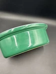 Emile Henry France 03 02 Green Souffle Stoneware Enameled. Fixed Price $35.50.