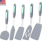 Tongjude 5-PIECE Silicone Spatula Set Heat Resistant Non-stick Kitchen Tools. Fixed Price $29.25.