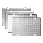 Tebery Pack Heavy-duty Wire Cooking Baking Racks, BLACK-4PC. Fixed Price $23.42.