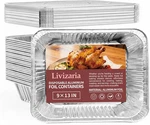 Disposable Aluminum Foil Pans 9 13 With Lids Durable Baking For Meal. Fixed Price $44.62.
