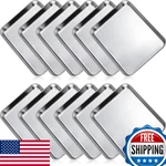 Zopeal 12-PC Stainless Steel Nonstick Baking Cookie Sheet Pan Set Oven Dishwa. Fixed Price $90.21.