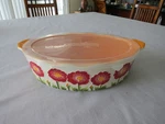 Temptations Presentable Ovenware Floral Design By Tara 3 Quart Oval Casserole. Fixed Price $16.99.