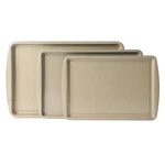 Gibson Home Lyneham 3 Piece Carbon Steel Nonstick Kitchen Baking Pans/cookie .... Fixed Price $39.84.