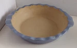 The Pampered Chef Family Heritage Blue Stoneware Pie Pan Dish #060704 9". Fixed Price $29.99.