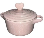 The Bake Shop Mini Casserole Dish W/heart Lid Pink By Master Class Ceramic F2. Fixed Price $11.99.