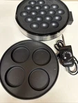 Cucinapro Multi Baker S1445 Deluxe Electric Skillet W/ 2 Grills & Plug Tested. Fixed Price $21.99.