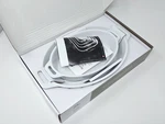 Staub Stoneware 2-PC, Oval Baking Dish Set, White, 1.1 Qt And 2.4. Fixed Price $59.99.