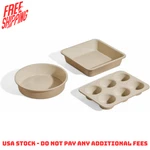 Our Place Wonder Oven Baker Kit 3 Piece Ceramic Nonstick Bakeware Set, Steam. Fixed Price $60.99.