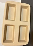 Pampered Chef Mini 4 Loaf Stoneware Bread Pan 15X9 Family Heritage. Fixed Price $26.95.