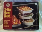 Wilton 3-TIER Oven Companion Baking Rack 15 1/2''X. 8 11/4'' Chrome. Fixed Price $15.00.