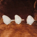 Creative Co-op White Speckled Stoneware Birds Set Of 3. Fixed Price $45.00.