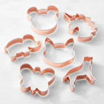 Copper Animal Cookie Cutters Set Of 6-WILLIAMS Sonoma 32083. Fixed Price $18.99.