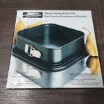 Nib Chicago Metallic Professional Square Springform Pan Box 9" 3". Fixed Price $15.00.