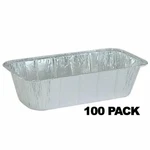 Jetfoil 1/3 Third-size Deep Aluminum Steam Table 5 Lb. Loaf Pan 100 Pk. Fixed Price $64.98.