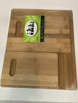 Catskill 3PC Bamboo Cutting Set - Thick Wood Serving For Kitchen. Fixed Price $22.95.