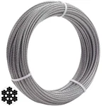 1/8 Inch T316 Marin Grade Stainless Steel Aircraft Wire Rope Cable For Railin.... Fixed Price $35.64.