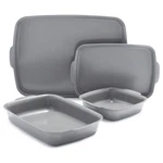 Greenpan Premiere Ovenware Healthy Ceramic Nonstick 4 Piece Bakeware Set, Gray. Fixed Price $172.14.