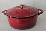 Tramontina Gourmet 7 Qt Enameled Cast-iron Covered Oval Dutch Oven Gradated. Fixed Price $59.95.