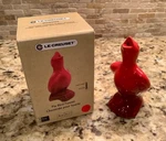 Creuset Cerise Red Pie Bird Funnel Enameled Stoneware Old Fashion Baking. Fixed Price $18.00.