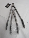 Gorilla Grip Stainless Steel Heat Resistant Kitchen Tongs For Cooking Set Of 2. Fixed Price $18.79.