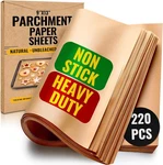 220 Pcs 9X13 Inch Parchment Paper Sheets By Baker's Signature Baking. Fixed Price $27.18.