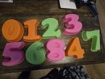 Silicone Number Pans Large Cake 6" Molds Baking 3D Birthday. Fixed Price $22.00.