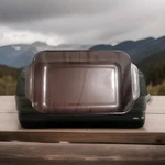 Pyrex Cranberry 233-R 13X9X2 Qt. Casserole/baking Dish Glass Pan. Fixed Price $11.99.