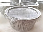 100 Aluminum Foil Muffin Cupcake Ramekin 4OZ Cups With Lids Disposable. Fixed Price $34.80.