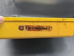 Creuset #40 Lasagna Baking Pan Enameled Cast Iron Brioche Made France-s. Fixed Price $50.00.