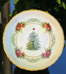 Two (2) Pioneer Woman Pie Pans Garland 9" Christmas Tree Holiday Stoneware. Fixed Price $60.00.