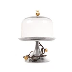 Michael Aram Pomegranate Pastry Dish With Dome 175316.NEW In Box.. Fixed Price $252.99.