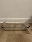 Anchor Hocking 9" X 13" Glass Baking Dish 3QT. Fixed Price $18.50.