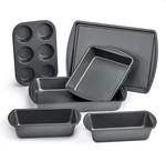 Mainstays 6 Piece Non-stick Carbon Steel Bakeware Set With Cake, Muffin. Fixed Price $36.36.
