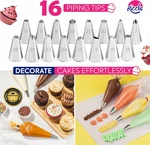 148PCS Cake Pan Set Baking 3 Non-stick Springform 7 9" Decorating Kit Piping. Fixed Price $20.80.