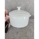 Creative Co Op White Ceramic Ramekin Pot With Lid Microwave Dishwasher Safe. Fixed Price $19.98.
