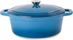 Berghoff Neo 5QT Cast Iron Covered Casserole, Blue. Fixed Price $124.99.