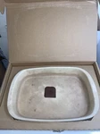 Pampered Chef Family Heritage 9X13 Baker Stoneware #1430 Used In Box. Fixed Price $23.99.