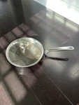 Creuset 9 1/2" 24CM Toughened Skillet Fry Pan With Lid. Fixed Price $21.99.
