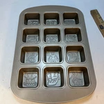 12 Days Of Christmas Cakelet Mold Non Stick Baking Pan 15" X 10.5". Fixed Price $24.00.