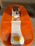 Rachael Ray 14 Ceramic Divided Serverware Oval Dish Handles Orange New. Fixed Price $28.00.