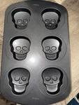 Wilton Halloween Skull Mini Cake Muffin Pan Skeleton Monster Face Sugar 3D. Fixed Price $10.00.