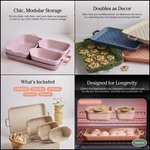 Our Place Bakeware Set 5-PIECE Nonstick, Toxin-free, Ceramic, Cast Aluminum. Fixed Price $284.36.