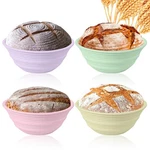 Proof Perfect Dough Faster - 4PC Silicone Banneton Baskets 9 Round. Fixed Price $51.99.