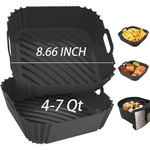 2PCS Silicone Liners Reusable Square Thickened Basket For .... Fixed Price $14.46.