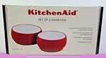 Set Of 2 Red Ramekins By Kitchenaid 1 Cup Capacity New Box. Fixed Price $22.00.
