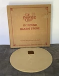 Pampered Chef Large 15 Round Baking Stone #1370 Family Heritage Pizza New. Fixed Price $85.00.
