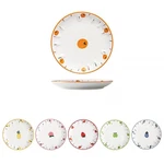Set Of 6 Ceramic Dessert, Cake, Appetizer & Snack Plates - Inch Fruit Patte.... Fixed Price $39.24.