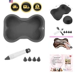 Dog Birthday Cake Mold Silicone Bone Shape Pan With Decorating Pen Black.... Fixed Price $29.83.